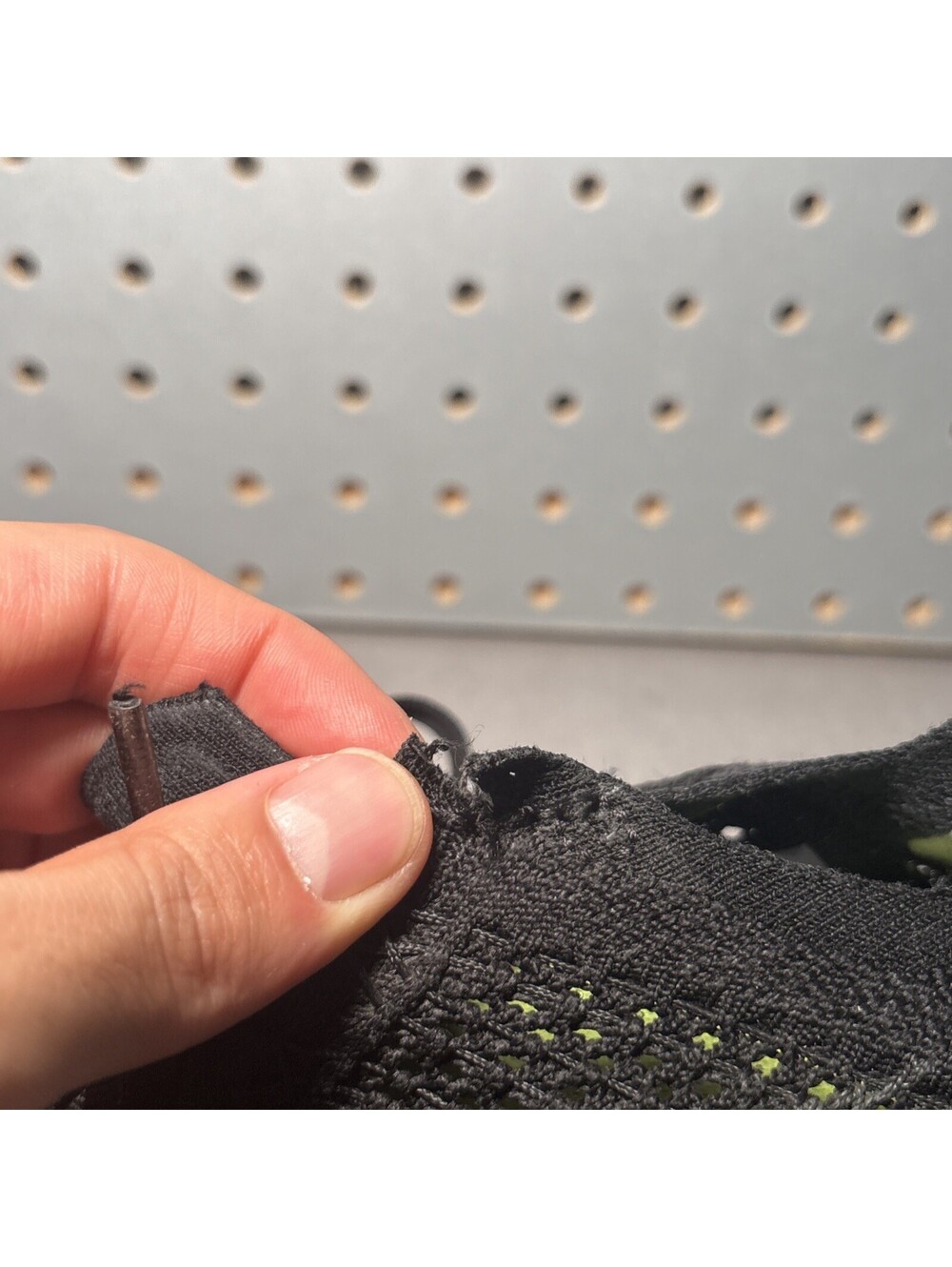 Nike Free RN Flyknit 2018 Shoes Womens 7 Triple Black Anthracite 942839-002 READ - Picture 9 of 15